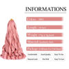 Picture of Pink French Curl Braiding Hair 16 Inch 75g/Pack Curly Crochet Hair 8 Packs Synthetic French Curly Braiding Hair French Curl Crochet Hair for Black Women Hair Extensions (16inch,8 pack,MP2)