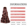 Picture of French Curl Braiding Hair 16 Inch Curly Braiding Hair Pre Stretched 75g/pack 33# French Curl Crochet Braids Synthetic Bouncy Braiding Hair Curly Ends for Women Hair Extensions (16inch,8 packs,33#)