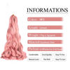 Picture of French Curl Braiding Hair 24 Inch 2 Packs MP2 Synthetic Loose Wave Bouncy Crochet Hair Pre Stretched 75g/pack Curly Braiding Hair for Black Women Hair Extensions (24inch,2packs,MP2)