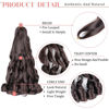 Picture of French Curly Braiding Hair,16Inch 8Pack Loose Wavy Bouncy Braiding Hair Extensions 4# Brown 75g/Pack French Curls Synthetic Hair Extensions(16 Inch,8 Packs,4#)
