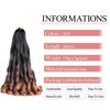 Picture of French Curl Braiding Hair 16 Inch Ombre Curly Braiding Hair Pre Stretched C16 75g/pack 8 Packs Synthetic Soft Braiding Hair Curly Ends for Black Women Hair Extensions (16inch,8 pack,C16)