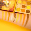 Picture of docolor Eyeshadow Palette 9 Colors Yellow Eyeshadow Gemstone Shadow Palette Highly Pigmented Mattes Shimmers Naked Smokey Glitter Cream Colorful Powder Blendable Long Lasting Waterproof Makeup Palette