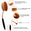 Picture of Yoseng Oval Foundation Brush Large Toothbrush makeup brushes Fast Flawless Application Liquid Cream Powder Foundation（Pack of 2）