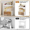 Picture of 3 Drawers 2 Tier Makeup Organizer - Bathroom Counter Organizer, Versatile Perfume Organizer, Exquisite Vanity Organizer, Large Skincare Organizers, Amber