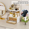 Picture of 3 Drawers 2 Tier Makeup Organizer - Bathroom Counter Organizer, Versatile Perfume Organizer, Exquisite Vanity Organizer, Large Skincare Organizers, Amber