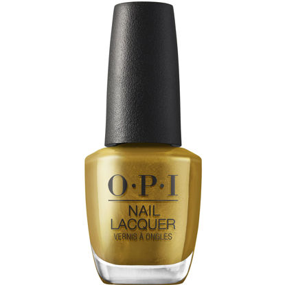 Picture of OPI Nail Lacquer SaTURN Me On | Opaque Dark Brown Metallic Chip Resistant Nail Polish | Metallic Mega Mix Collection