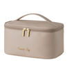 Picture of KITENROM Nature Makeup Bag,Premium Travel Makeup Organizer, Ideal Cosmetic Brush Bags Case for Women (Light Khaki)