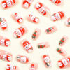 Picture of Christmas Winter Press on Nails Short Square Fake Nails with Cartoon Xmas Tree Snowman Snowflake Design Pink Glossy Acrylic Nails Full Cover False Nails Stick on Nails for Women DIY Manicure 24 Pcs