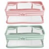 Picture of Makeup Bag Zipper Waterproof Portable Travel Storage Pouch 2 Pcs