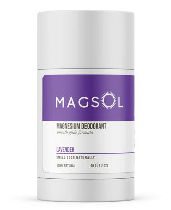 Picture of MAGSOL Natural Deodorant for Women & Men - Perfect for Ultra Sensitive Skin, Aluminum Free Deodorant for Women, Aluminum Free Deodorant for Men, Baking Soda Free (Lavender)