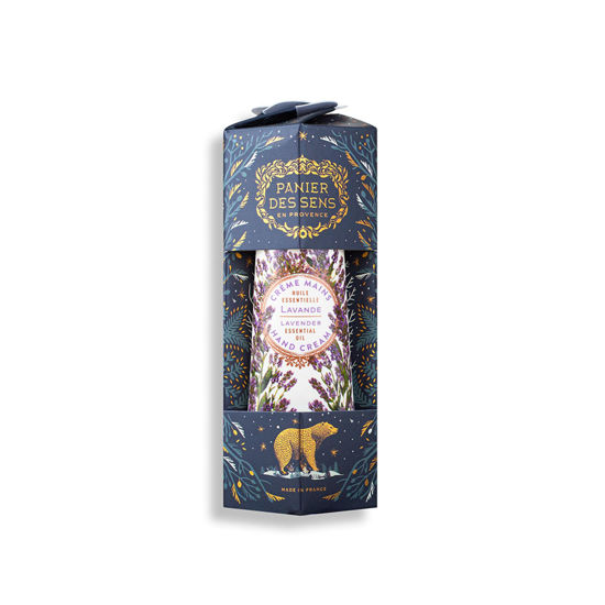 Picture of Panier des Sens - Small Hand Cream - Lavender Hydrating Hand Cream Christmas Collection - Christmas gifts - With Shea Butter & Olive Oil - 97% Natural Ingredients - Christmas Edition - 1.01 Fl.oz