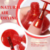 Picture of Major Dijit Quick Dry Nail Polish Gold Red Summer Nail Lacquer for Nail Art Regular Nail Polish 0.41 fl oz.