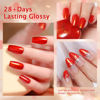 Picture of Major Dijit Quick Dry Nail Polish Gold Red Summer Nail Lacquer for Nail Art Regular Nail Polish 0.41 fl oz.