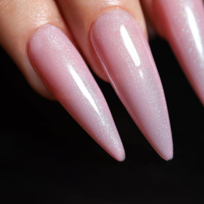 Picture of FZANEST Pink Gel Nail Polish,Shimmer Glitter Gel Polish LED UV Gel Varnish Nail Art Manicure Pedicure (Sweet Pink)