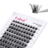 Picture of Individual Lashes 120pcs D Curl Lash Clusters Mixed Length Individual Lash Extensions Cluster Lashes DIY Lash Extension Supplies Eyelash Clusters (F1-0.07D, 10-16mm)