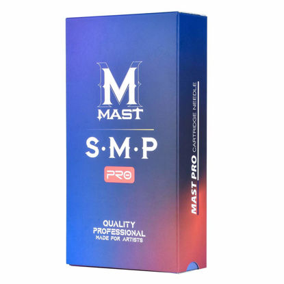 Picture of Mast Pro Smp Professional Cartridges Tattoo Needles 1 Round Liner 0.18MM Needles for Permanent Makeup Hair Scalp 0401RL