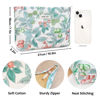 Picture of STARDW Aesthetic Floral Makeup Bag Cosmetic Bags for Women, Cute Small Makeup Bag for Purse,Travel Toiletry Bag Skincare Bag,Makeup Bag Organizer Zipper Makeup Pouch