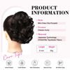 Picture of REECHO Ponytail Extension, 9" Short Curly Wavy Claw Clip Pony tails Hair Extensions HP001 Hairpieces for Women - Black Brown