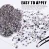 Picture of Face Gems White Rhinestones, 5606PCS Nail Art Flat Back Half Round Pearl Crafts, and DIY Projects - Perfect for Home DIY Nails Body Face Craft and Salon Use.(Silver)…
