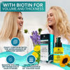 Picture of Biotin Hair Thickening Serum for Men and Women - Intense Strengthening Treatment Product with Natural Botanical Oil Blend to Help Boost Thin Hair - Repair Thinning Hair, Increase Volume and Shine