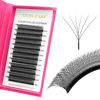Picture of XIUSUZAKI W Lash Extensions Supplies 6D Eyelash Extensions W Shape 0.07mm Thickness D Curl 13mm Premade Fans Easy Fan Lashes Volume Matte Black 12 Rows Crisscross Eye Lashes(W-6D-0.07-D,13mm)
