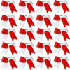 Picture of Hipcheer 20pcs 8" Large Red and White Cheer Bows for Girls, Hand-made Grosgrain Ribbon Hair Accessories for Teen Girls Softball Cheerleader Sports (Red/White (Pack of 20))