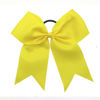 Picture of Hipcheer 20pcs 8" Large Cheer Bows for Girls, Hand-made Grosgrain Ribbon Hair Accessories for Teen Girls Softball Cheerleader Sports (Yellow)