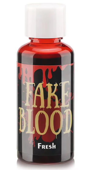 Picture of Fake Blood Kit Halloween Tattoo Stickers Wound Gauze (Fresh Blood)