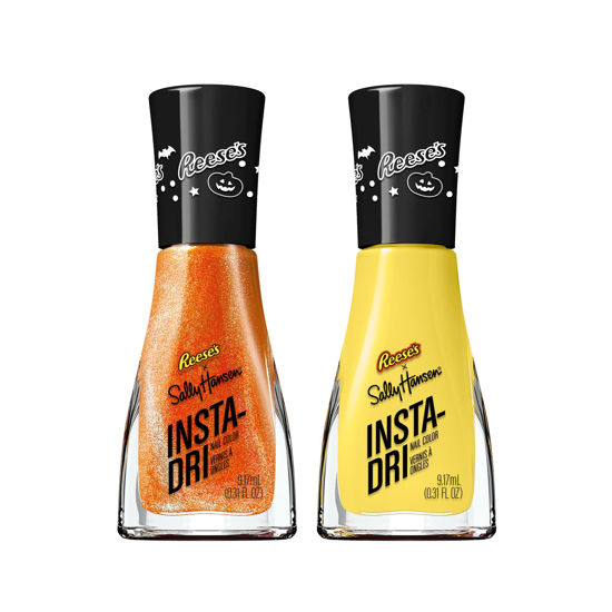 Picture of Sally Hansen Insta-Dri, REESE'S Candy & REESE'S Rep Duo, Nail Polish Quick Dry, One-Coat Application, Doesn't Chip, Long-Lasting, Perfect for on the Go, 0.6oz
