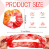 Picture of Tatuo 24 Pieces Scrunchies Rainbow Hair Scrunchies Elastic Hair Bands Scrunchy Colorful Hair Ties Ropes for Women Girls Gymnastics Birthday Party Favors, Large (Bright Colors)