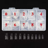 Picture of Beuniar Acrylic Nail Tips Clear 500Pcs French Artificial False Tip for Manicure Nails Art Salons & Home DIY