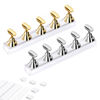 Picture of Etercycle Acrylic Nail Display Stand DIY Nail Crystal Holder Magnetic Practice Stands with Reusable Adhesive Putty Clay for False Nail Tip Manicure Tool (Golden and Silver)