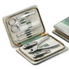 Picture of MR.GREEN Manicure Sets Pedicure Kits Stainless Steel Nail Clipper Personal Care Tools with PU Leather Case (Green)