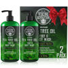 Picture of Viking Revolution Tea Tree Oil Body Wash Soap for Men - Helps Athlete's Foot, Toenail, Jock Itch, Eczema, Ringworm & Body Odors - Extra Strength Men's Body Wash (2 Pack)