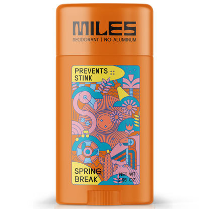 Picture of Miles Kids Deodorant for Boys and Girls - Aluminum Free Deodorant for Kids and Teens, Natural, Hypoallergenic, Made in USA - Spring Break Scent, 1-Pack