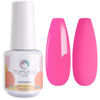 Picture of TUTUYU Hot Pink Gel Nail Polish, 0.51 Fl Oz Soak Off UV LED Lamp Neon Fuchsia Pink Gel Polish for Nail Art Starter or Manicure Salon,Spring Summer Gel Colors - GP0037
