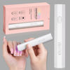 Picture of AILLSA Mini UV Light for Nails, Fast Drying Handheld LED Nail Lamp Small UV Gel Light Cordless Flash Cure Lamp Portable Single Finger Nail Lamp for Gel Nails (White)