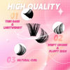 Picture of FADLASH Cluster Lashes D Curl Wispy Individual Lashes DIY Eyelash Extension Natural Look Reusable Fluffy Cluster Eyelash Extensions Self Application At Home (80D+100D-0.07D-12-18MIX)