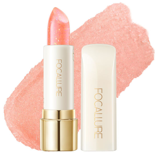 Picture of FOCALLURE Moisturizing Lipstick,Color Changing Tinted Lip Balm,Hydrating PH Lip Balm with Creamy Texture,Long Lasting High Pigmented Lip Stain,Rhodozite