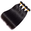 Picture of Human Hair Bundles Straight 16 18 20 22 Inch Brazilian Virgin Hair 4 Bundles Human Hair Straight 100% Unprocessed Straight Hair Bundles Weave Bundles Human Hair