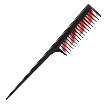 Picture of LLTGMV Hair Comb for Women, Triple Teasing Comb for Fine Hair - 8.27 IN, Hair Styling Back Comb, Tease Comb for Hair Volume and Sectioning