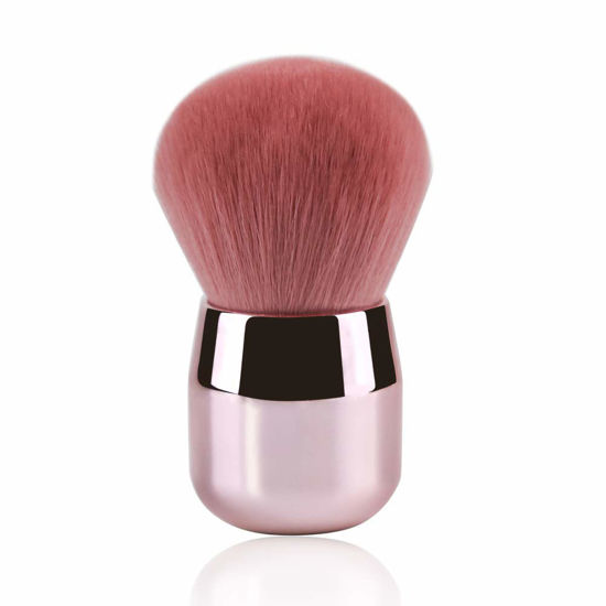 Picture of Foundation Brush,Daubigny Large Pink Powder Brush Flat Arched Premium Durable Kabuki Makeup Brush Perfect For Blending Liquid,Cream and Flawless Powder,Buffing, Blending,Concealer …