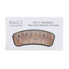Picture of Silver Press on Nails Medium Almond Fake Nails Nude Glossy False Nails with Design Shiny Rhinestone Glue on Nails Reusable Artificial Acrylic Full Cover Star Stick on Nails for Women Manicure 24Pcs