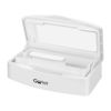 Picture of Gusnilo Nail Art Tools, Plastic Storage Box for Nail Tools,Manicure Tool, Tweezers, Hair Salon, Spa and Trimmer Manicure Equipment (1 piece, White)