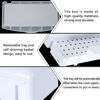 Picture of Gusnilo Nail Art Tools, Plastic Storage Box for Nail Tools,Manicure Tool, Tweezers, Hair Salon, Spa and Trimmer Manicure Equipment (1 piece, White)