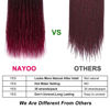 Picture of NAYOO Senegalese Twist Crochet Hair - 8 Packs 22 Inch Crochet Hair For Black Women, 35 Strands/Pack Small Twist Crochet Braids Hair Hot Water Setting, Braid Hair Extensions Crochet(22 Inch, 1B/BUG)