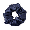 Picture of LILYSILK Silk Hair Scrunchies for Frizz & Breakage Prevention 100% Mulberry Silk Hair Ties No Damage Elastic Silk Ponytail Holders, 1Pc, Navy Blue