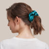 Picture of LILYSILK Silk Hair Scrunchies/Ties for Frizz & Breakage Prevention, 100% Mulberry, No Damage, Elastic ponytail Holders, 1Pc, Adriatic Blue