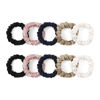Picture of LILYSILK Pure Silk Scrunchies for Women Colorful Hair Bow Ties- Girls- Unique Bobble Elastics Hair Scrunchy- Soft Cute (10pc-Mini)