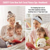 Picture of Casoty 6 Pieces Bow Hair Band Spa Headband for Women Soft Coral Fleece Headband for Washing Face Terry Cloth Headband Makeup Headband Yoga Sport Headband